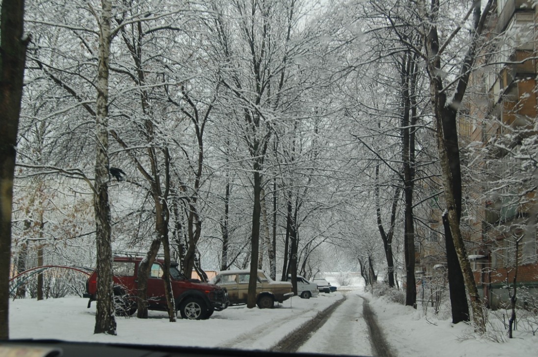 Первый снег... в Озёрах...